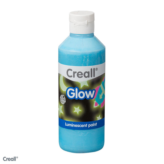Creall pintura que brilla en la oscuridad azul 250ml