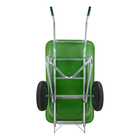 Carretilla Fort Products f s 350l base galvanizada verde 2 ruedas de aire