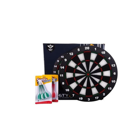 Diana para niños Longfield - ø 42 cm - incluye 2 juegos de dardos softip de 18 gramos - diana segura para niños - seguridad para niños -