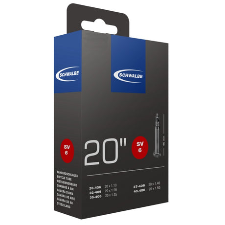 Schwalbe tubo interno 20 x 1 1 8-1.50 (28 40-406) SV6 FV 40 mm