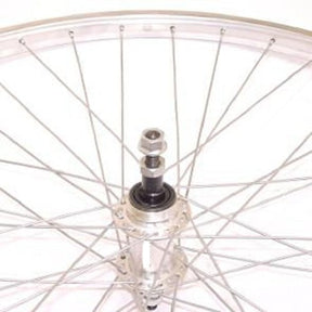 Rueda trasera Sunrace de 28 velocidades. radio de aluminio 13 pull basic silver buje de aluminio v.ax 7v