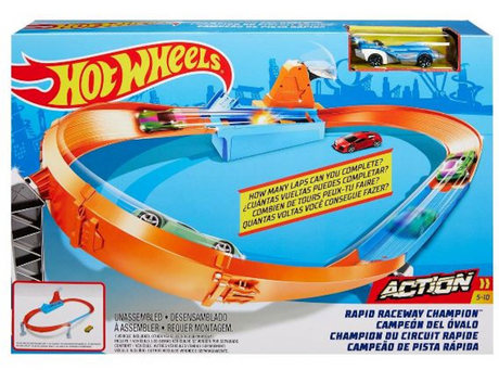 Set de juego de ruta rápida de ruedas calientes