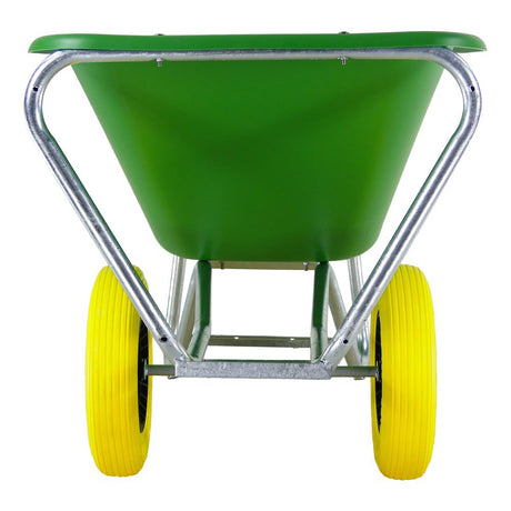 Fort productos carretilla f s 165l contenedor HDPE verde 2 ruedas nunca más gotea