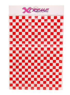 Varias banderas de bloque de conjunto de pegatinas rojo
