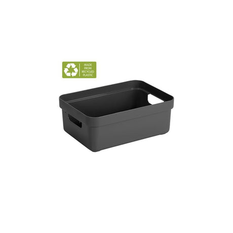 Sunware sigma caja de almacenamiento para el hogar 9l antracita 35,2 x 25,3 x 12,2 cm