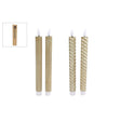 Cozydecor vela led luz móvil aaa oro 2.4x2.4x25cm
