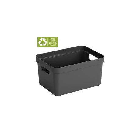 Sunware sigma caja de almacenamiento para el hogar 5l antracita 25,2 x 17,5 x 12,2 cm