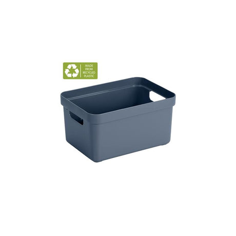Sunware sigma caja de almacenamiento para el hogar 5l azul oscuro-gris 25,2 x 17,5 x 12,2 cm