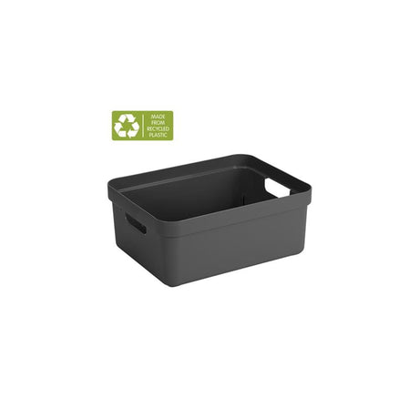 Sunware - sigma home caja de almacenamiento 24l antracita - 44,5 x 34,5 x 18 cm