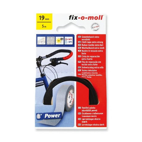 Fix-o-moll powerband textil 5mx19mm negro