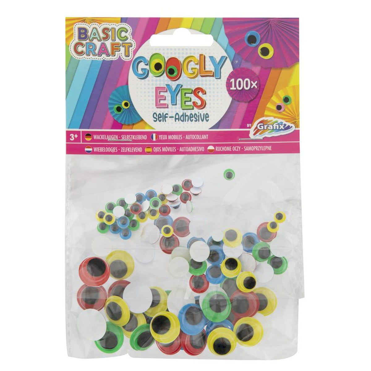 Juego de ojos móviles Grafix de 100 piezas
