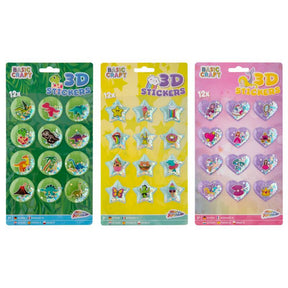Grafix pegatinas 3D con purpurina 12 en hoja 26x14cm