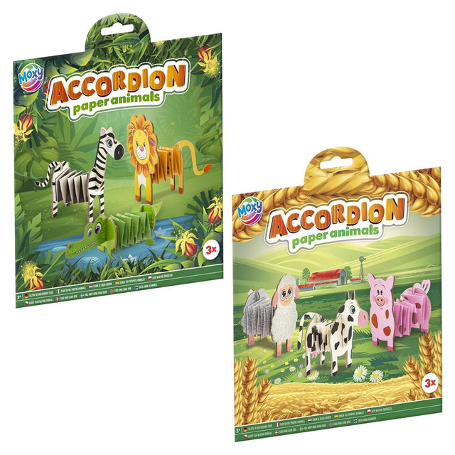 Animales de acordeón Moxy pack de 3