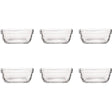 Duralex bol carre cuadrado vidrio duro 6 piezas 11x11x4,6cm