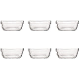Duralex bol carre cuadrado vidrio duro 6 piezas 11x11x4,6cm