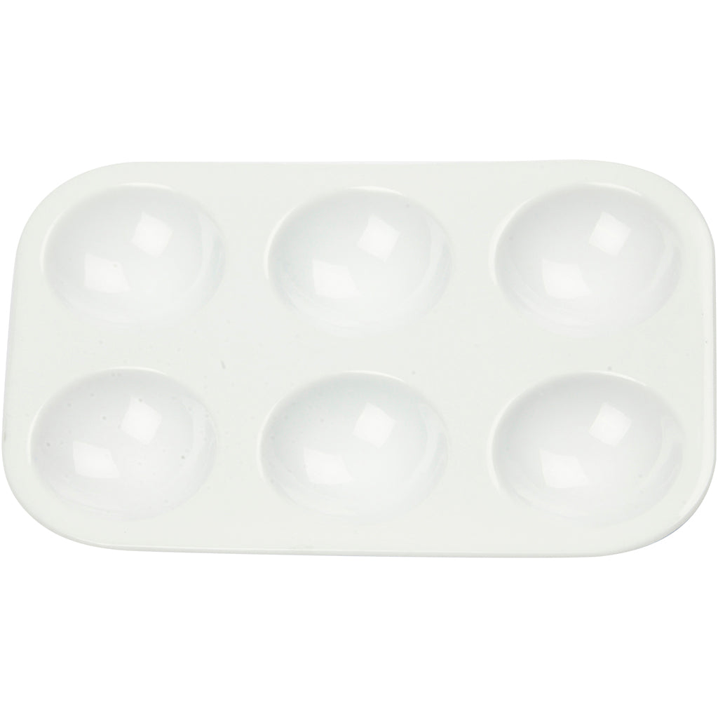Empresa creativa https: www.cchobby.nl paleta-paleta-rectangular-con-6-compartimentos-dimensiones-13x8-5-cm-blanco-1-pieza
