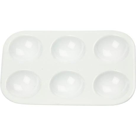 Empresa creativa https: www.cchobby.nl paleta-paleta-rectangular-con-6-compartimentos-dimensiones-13x8-5-cm-blanco-1-pieza