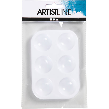Empresa creativa https: www.cchobby.nl paleta-paleta-rectangular-con-6-compartimentos-dimensiones-13x8-5-cm-blanco-1-pieza