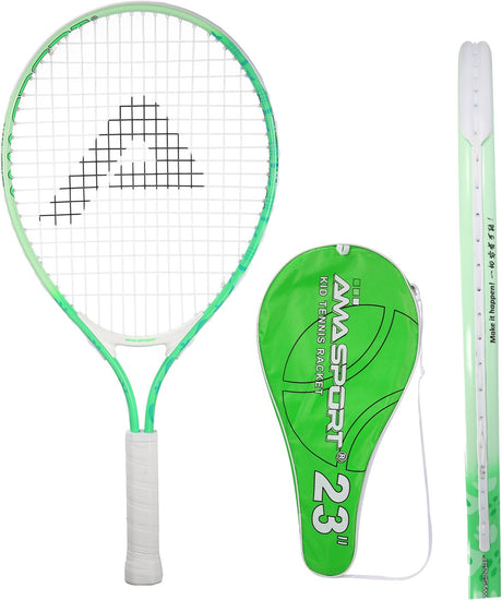 Raqueta de tenis infantil ama sport verde 25 pulgadas