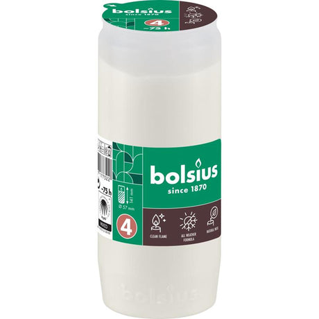 Lámpara de tumba Bolsius compo nº4 blanca