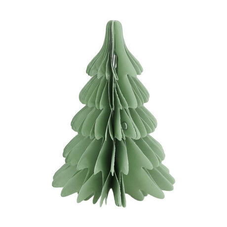 Dijk natural collections árbol de Navidad papel 12x12x18cm verde claro