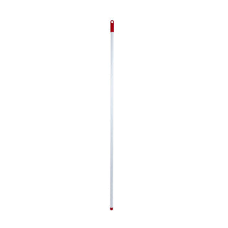 Mango de escoba Luva metal blanco 140cm con rosca