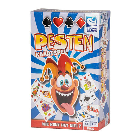 Juego de cartas de intimidación de juegos de payasos.