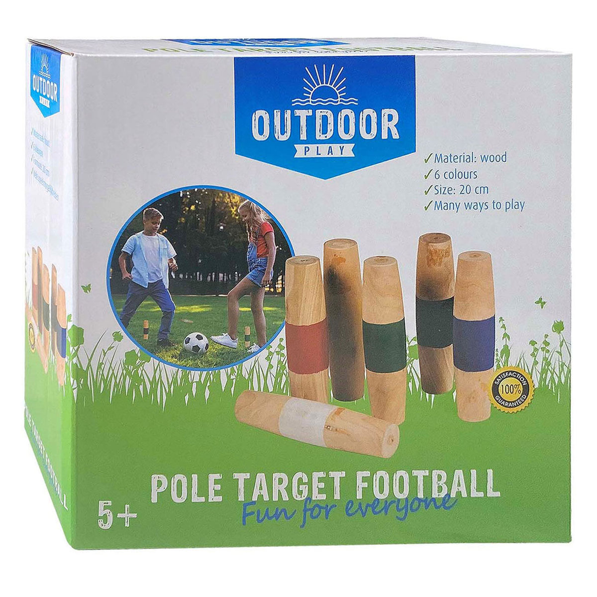 Juego al aire libre Postes de madera Fútbol