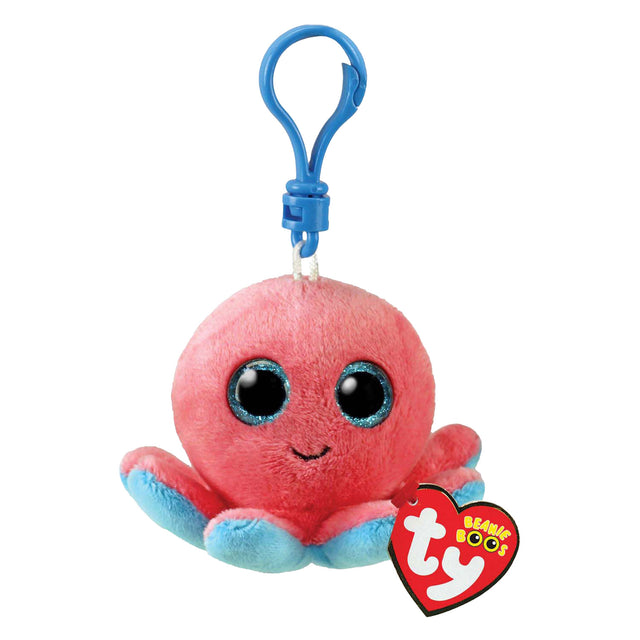 Clip de Ty beanie boo pulpo sheldon, 7 cm