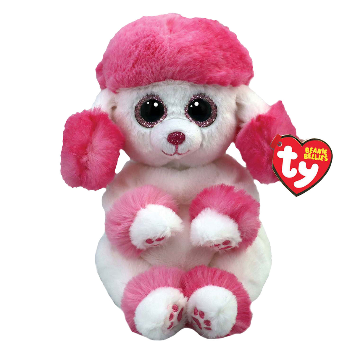 Ty beanie babies vientres caniche corazón, 15cm