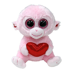 Mono gigi corazón de Ty beanie boo, 15 cm