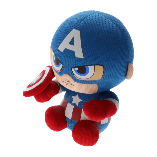 Ty beanie babies marvel capitán américa suave, 15cm