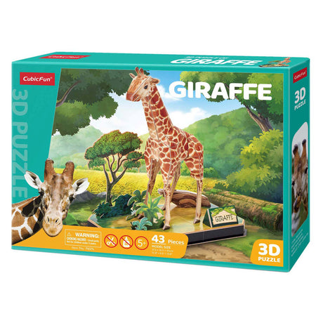 Diversión cúbica rompecabezas 3d jirafa