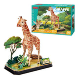 Diversión cúbica rompecabezas 3d jirafa
