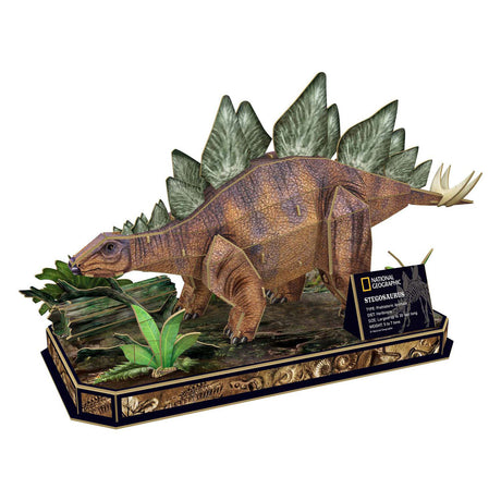 Estegosaurio de rompecabezas 3d geográfico nacional