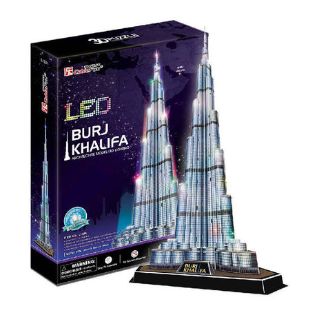 Divertido rompecabezas 3D cúbico Burj Khalifa LED (2010327)