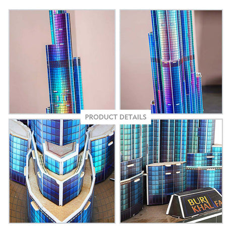 Divertido rompecabezas 3D cúbico Burj Khalifa LED (2010327)