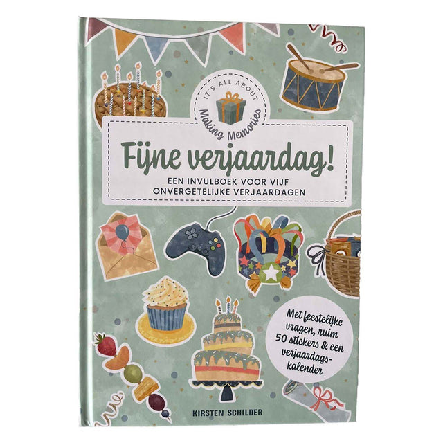 Libro de relleno Happy Birthday para cinco cumpleaños inolvidables