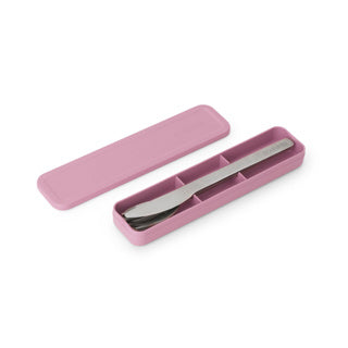 Brabantia set de cubiertos make take - to go - 3 piezas - rosa lila