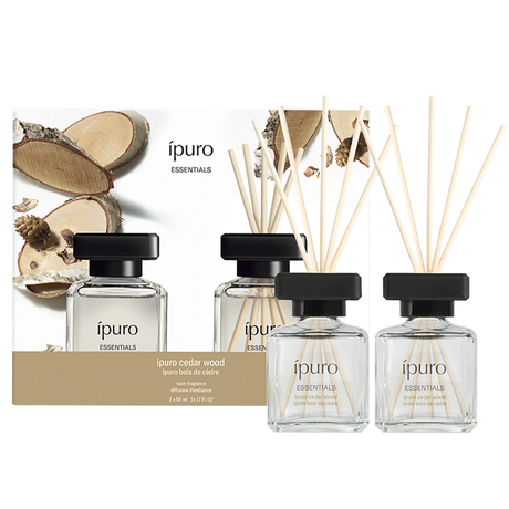 Ipuro difusor de fragancia madera de cedro 2 x 50 ml