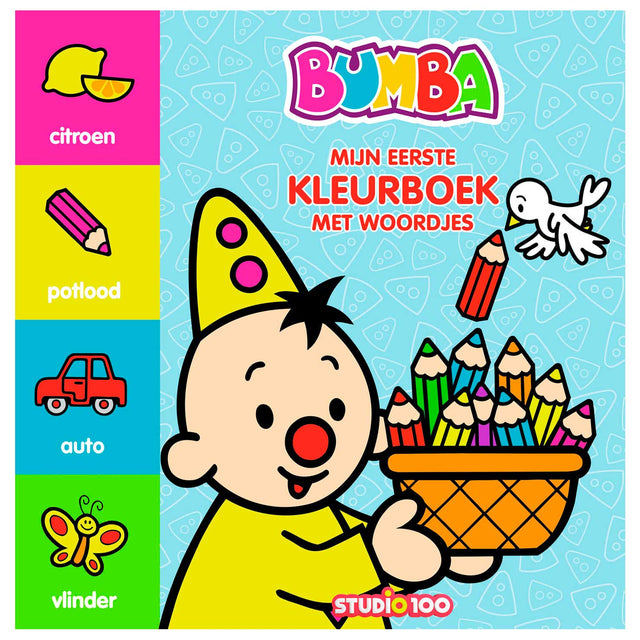 Libro para colorear de Studio 100 con palabras