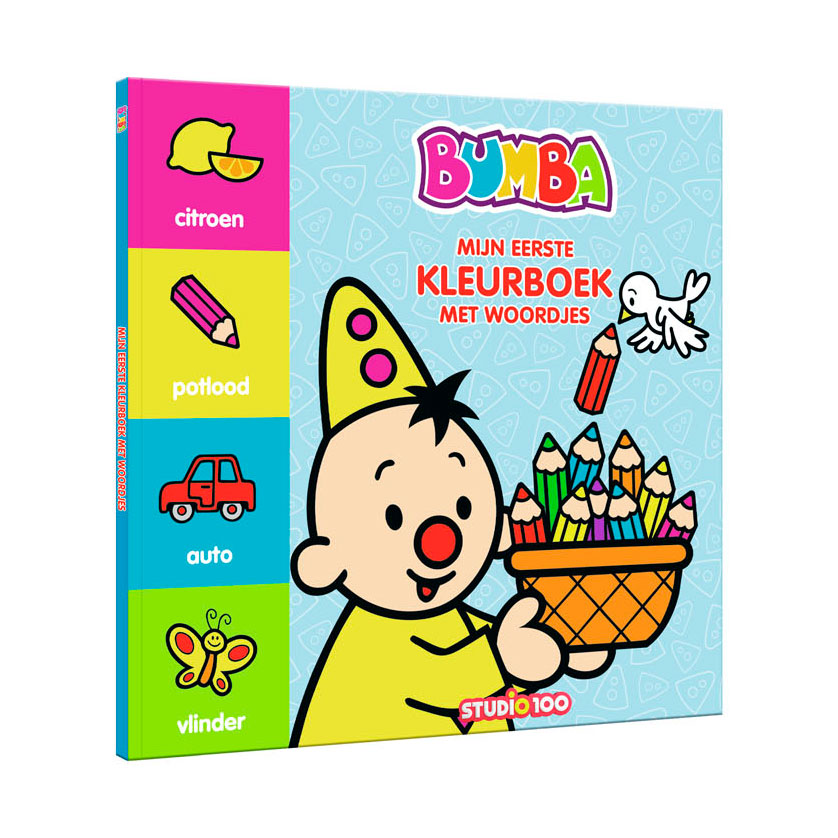 Libro para colorear de Studio 100 con palabras
