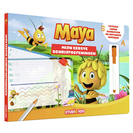 Libro de cartón Studio 100 maya la abeja: escribe y borra