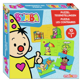 Bumba puzzle 10 en 1 - opuestos - 10 puzzles de 2 piezas