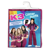 Disfraz K3 rosa, 9-11 años
