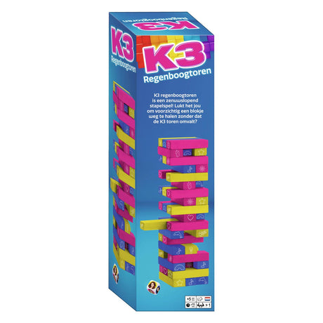 Juego de apilar y equilibrar la torre arcoiris K3