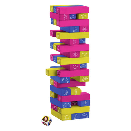 Juego de apilar y equilibrar la torre arcoiris K3