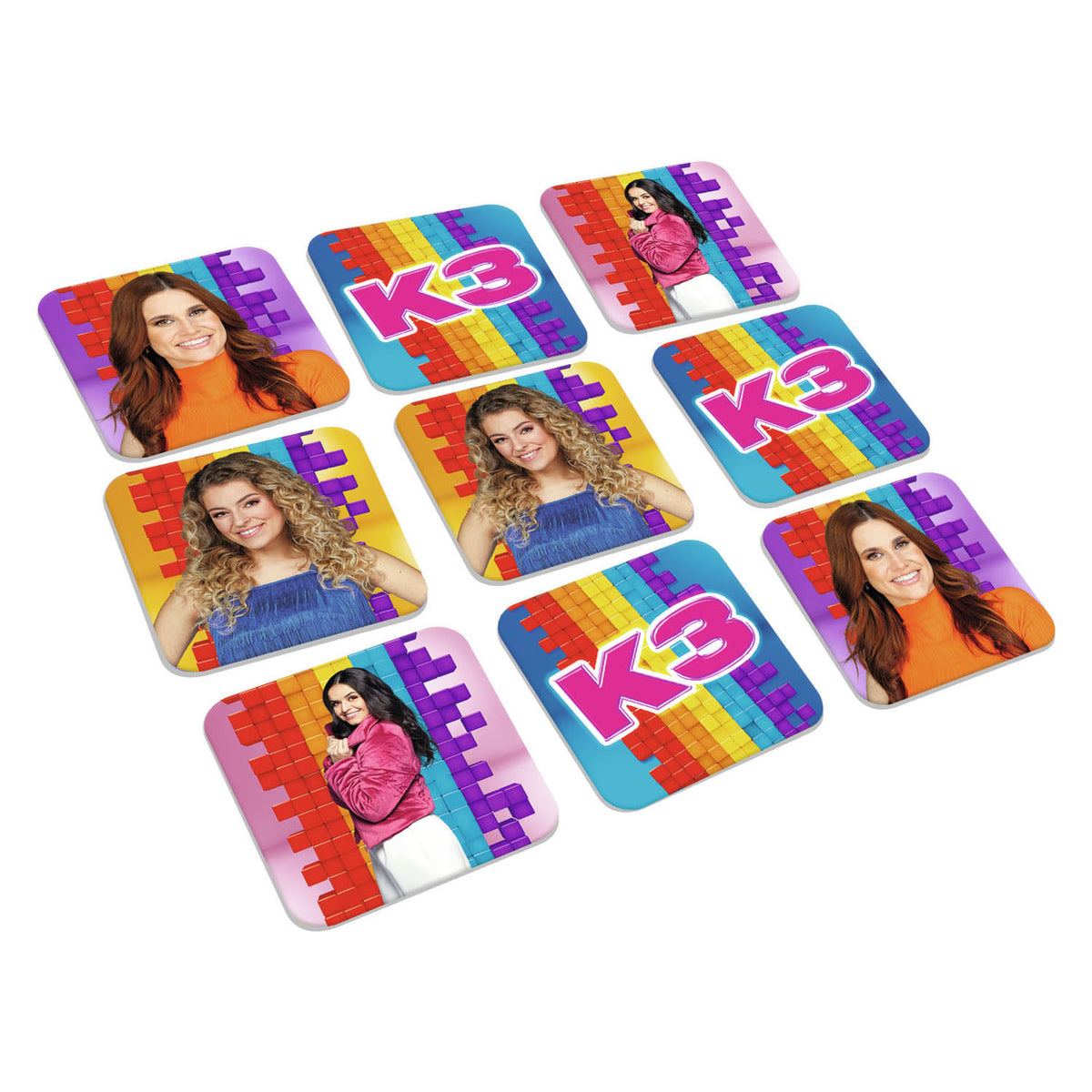 Juego K3 - Juego 4 en 1 - Memo, Dominó, Rompecabezas y Lotería