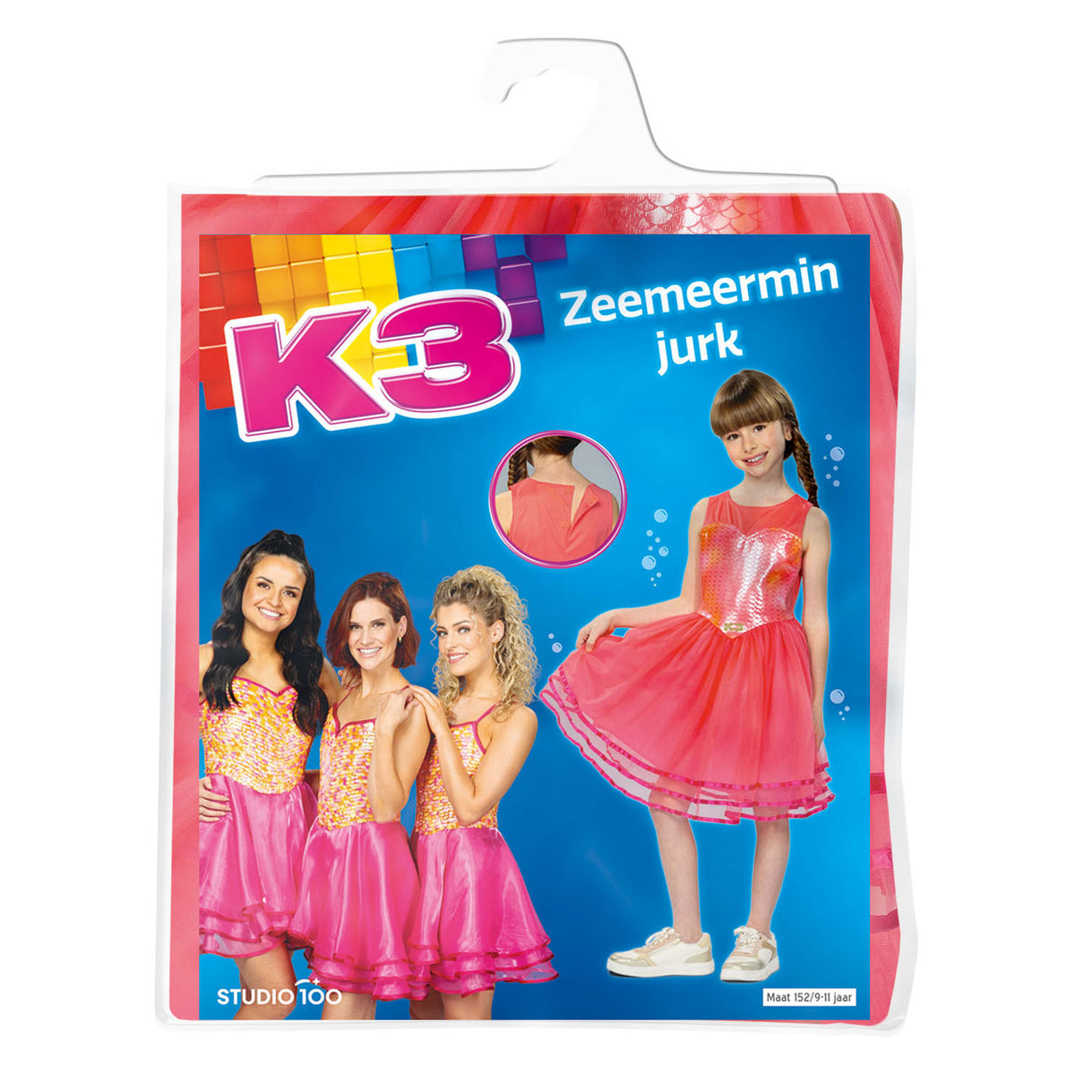 Disfraz K3 - vestido de sirena, 9-11 años