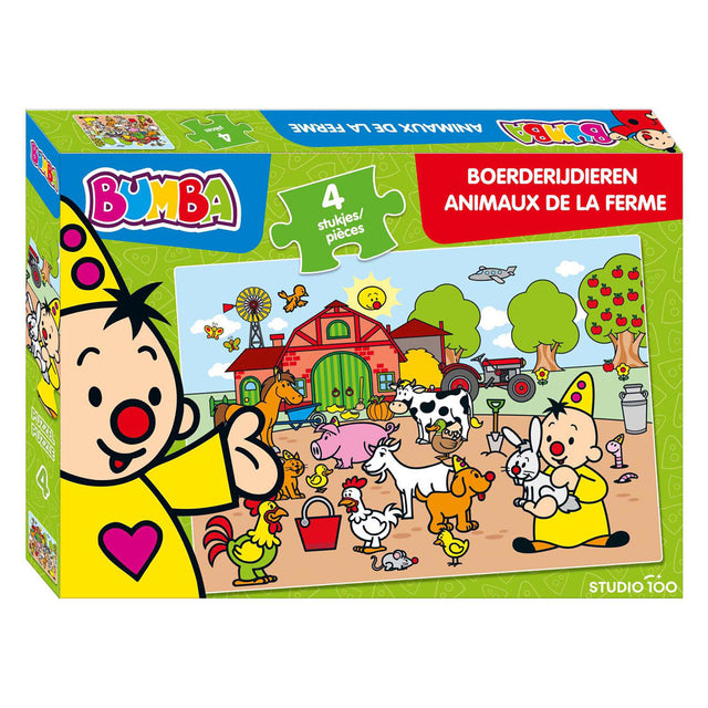 Puzzle Studio 100 Bumba animales de granja, 4 uds.